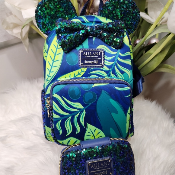 Disney Aulani Backpack &matching wallet new - Picture 2 of 8